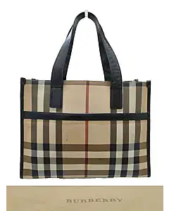 Burberry Nova Check Plaid Tote