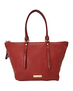 Burberry Red London Grain Salisbury Bag