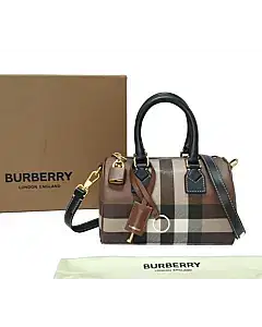 Burberry Mini Check Bowling Bag