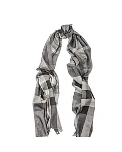 Burberry Charcoal Check Explored Nova Gauze Scarf/Wrap