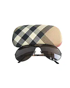 Burberry Check Detail Pilot Sunglasses