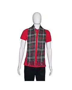 Burberry Grey Check Scarf