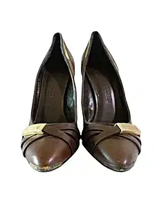 Burberry Check Leather Heels