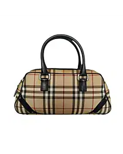Burberry London T-05-02 Nova Check Small Boston Bag