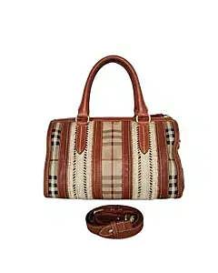 Burberry Haymarket Rope Medium Alchester Satchel