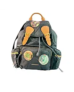 Burberry Black Technical Nylon Large Rucksack Backpack