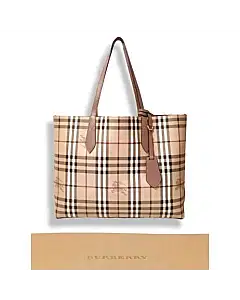 Burberry Reversible Lavenby Medium Leather Tote