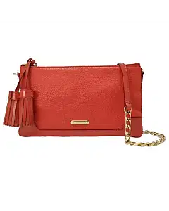 Burberry Peyton Grain Leather Tassel Crossbody Bag