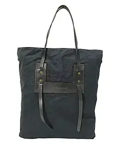 Burberry Canvas And Leather Travel Tote Bag