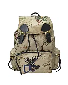 Burberry Medium Rucksack Printed Backpack In Neutrals