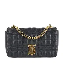 Burberry Black Quilted Leather Small Lola Shoulder Bag