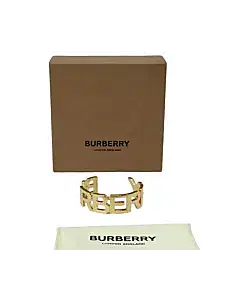 Burberry Logo Gold Cuff Bracelet