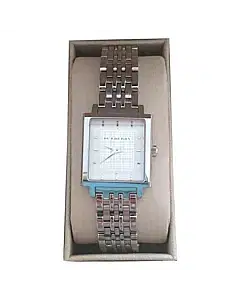 Burberry Square Dial, Metal Belt Watch