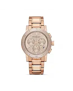 Burberry Rose Gold Tone Chronograph Watch, 38mm
