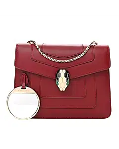 Bvlgari Serpenti Forever Leather Shoulder Bag