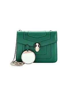 Bvlgari Serpenti Forever Leather Shoulder Bag
