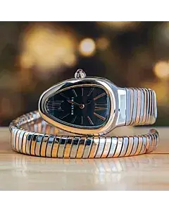 Bvlgari Serpenti Tubogas 35 MM Black Dial Watch