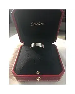 Cartier 18 Carat White Gold Love Ring