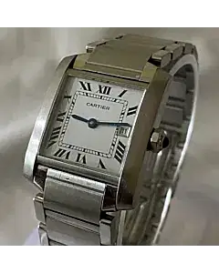 Cartier Tank Francaise 2465 Stainless Steel Watch
