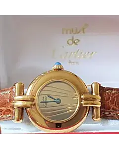 Cartier Must 21 925 Vermeil Women Watch