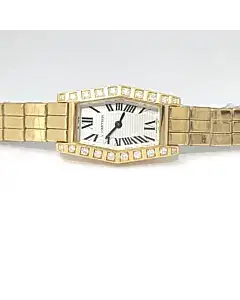 Cartier Lanieres 18k Gold with Diamond-Bezel