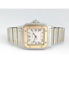 Cartier Santos 18k Yellow Gold & Steel 29MM Quartz