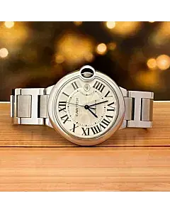Cartier Ballon Bleu 42mm Silver Dial Steel Automatic