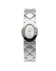 Dior SS Bangle D90-100 Silver White Ladies Stainless Steel Watch