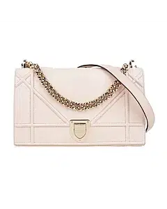 Dior Light Pink Leather Medium Diorama Flap Shoulder Bag