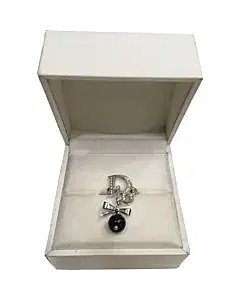 Christian Dior Charm Ring with Black Pearl