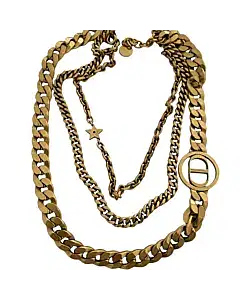 Dior CD logo Chain Links Necklace