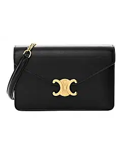Celine Margo Wallet On Chain In Shiny Calfskin