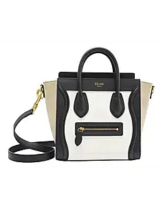 Celine Drummed Leather Nano Luggage
