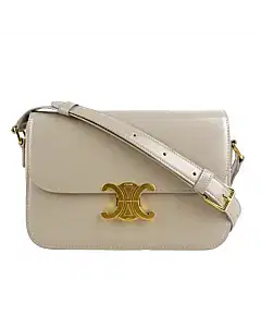 Celine Classique Triomphe Bag In Shiny Calfskin