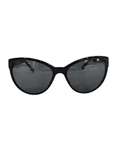Chanel 5215Q Chain Link Leather Quilted Cat Eye Sunglasses