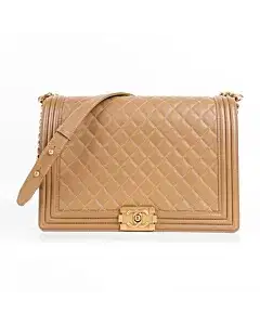 Chanel Lambskin Quilted Large Le Boy Flap Bag