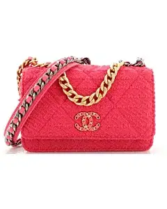 Chanel 19 Pink Wallet On Chain