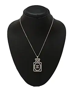 Chanel CC Diamond Studded Necklace
