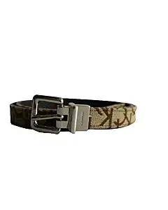 Calvin Klein Canvas Slim Monogram Belt | Luxepolis.com