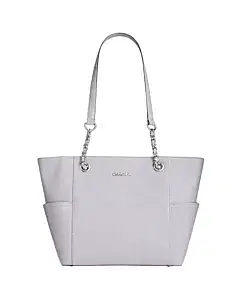 Calvin Klein Hayden Saffiano Leather Chain Tote