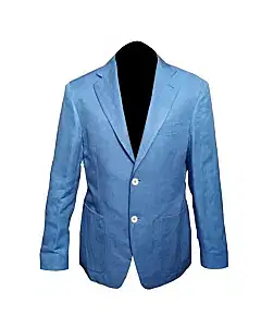 Canali Kei 40380 Blue Linen & Silk Jacket