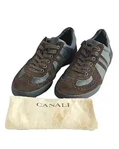 Canali Brown Suede Sneaker Size / 41