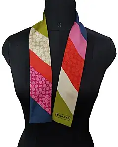Coach Multicolor Signature Scarf/Wrap