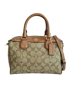 Coach Signature Canvas Mini Bennett Satchel
