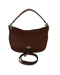 Coach Turnlock Leather Hobo Bag