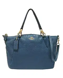 Coach Kelsey Blue Leather Satchel