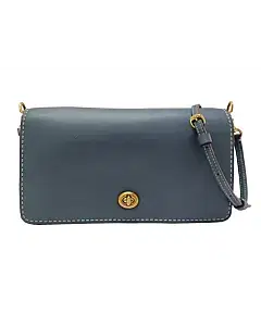 Coach Dinky Glovetanned Leather Turn-lock Flap Crossbody Bag