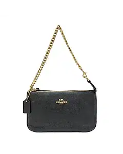 Coach Black Pebble Leather Wristlet 19