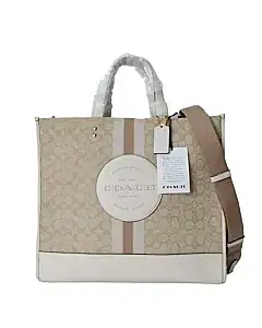 Coach Dempsey Signature Jacquard With Stripe and Patch Carryall