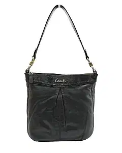 Coach Ashley Black Leather Hippie Crossbody Bag